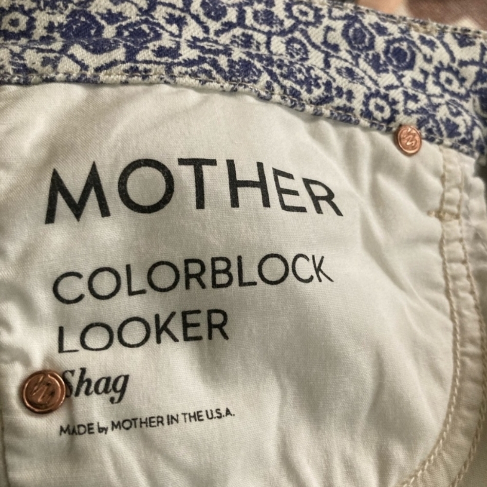 MOTHER Colorblock Looker Jeans in Shag Wash size 29 - Picture 5 of 6
